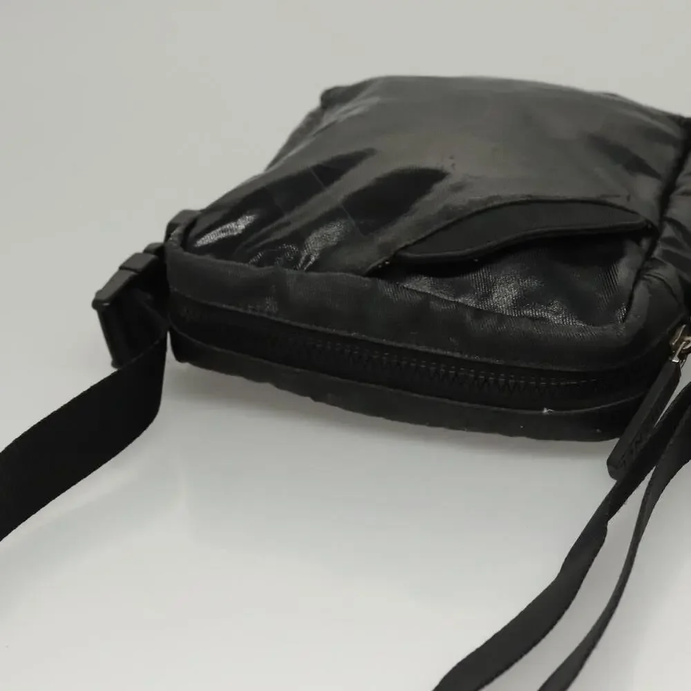 Chanel Coated Canvas Sports Shoulder Bag Black